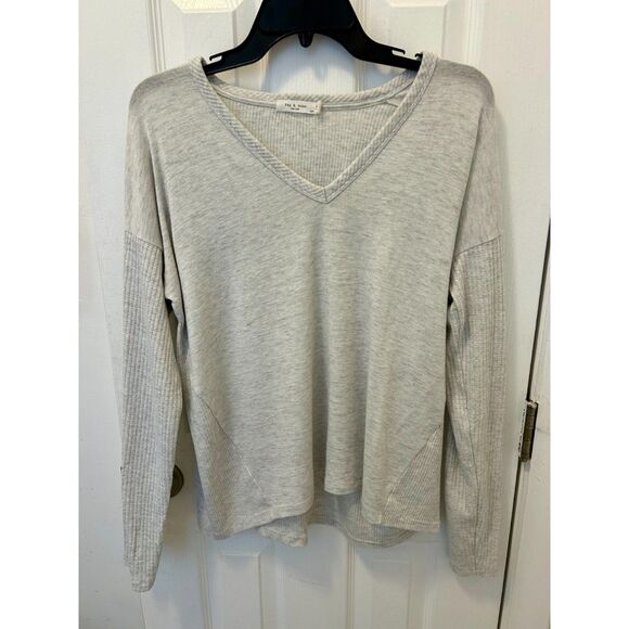 Rag & Bone Long Sleeve Relaxed Oversized Shirt Size Large Light Heather Gray - Picture 1 of 5